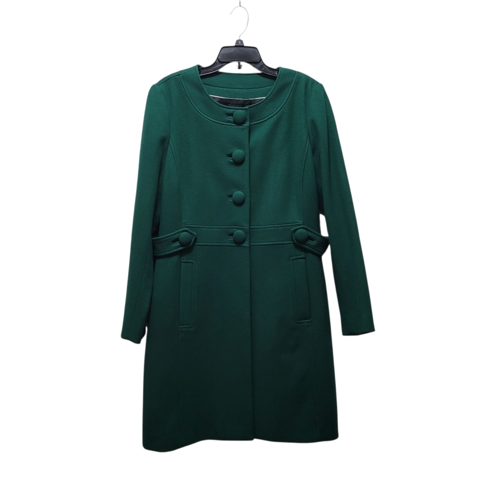 Banana Republic Wool Blend A-line Republic Green Coat - XL - Picture 2 of 10